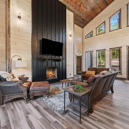 New Cabin W Hot Tub + Views Sleeps 12 Broken Bow Extérieur photo